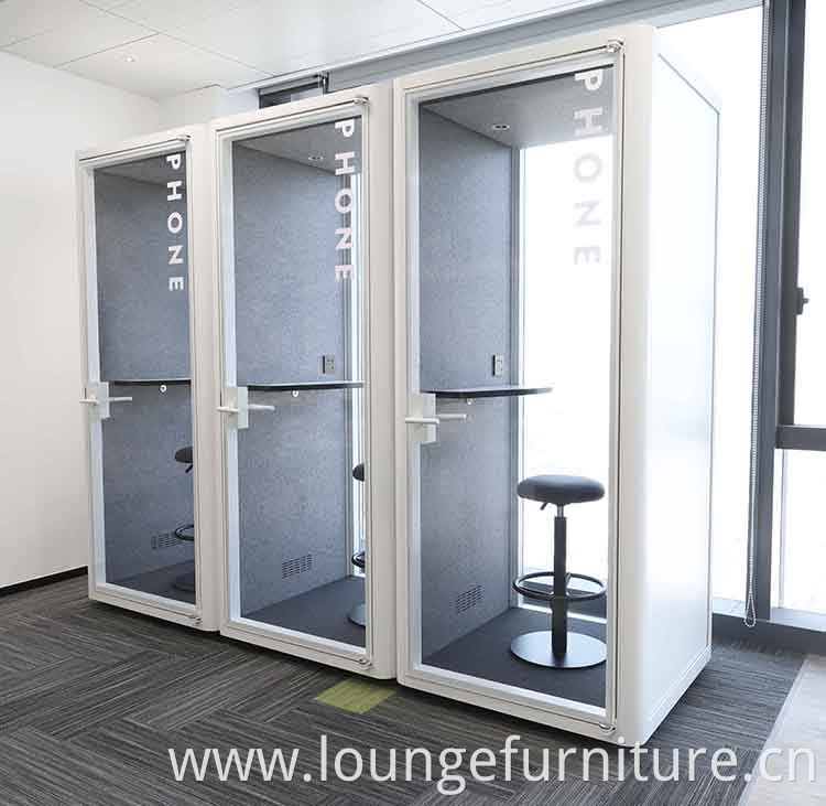 Modern design privacy accoustic soundproof office phone booth